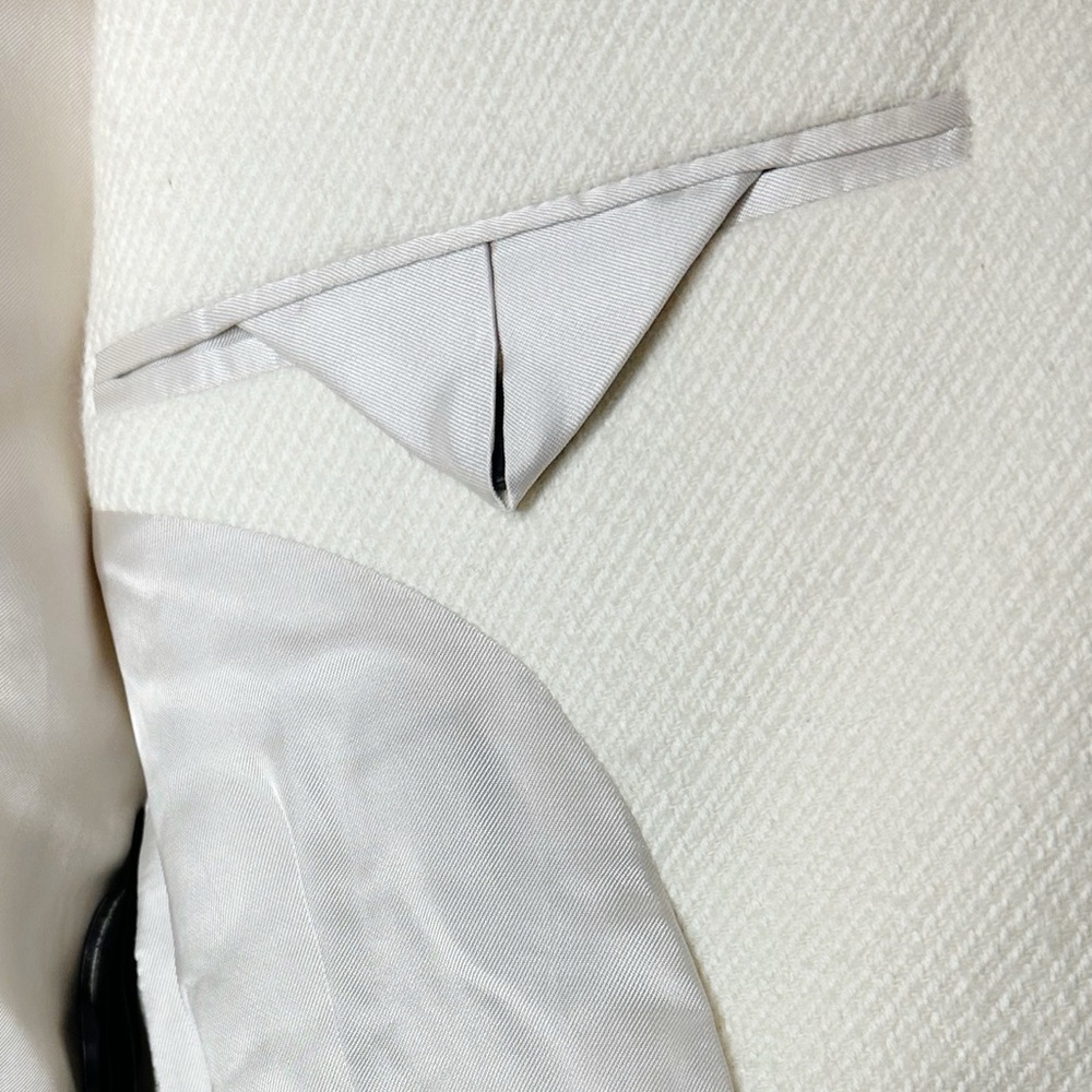 Isabel Marant Cotton Wool Blend Blazer Jacket in Ivory Size 42 (XL US) - Picture 7 of 16